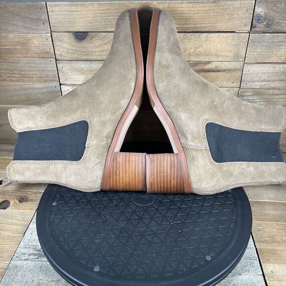 Steve Madden Women's Rhiannon Chelsea Boots Cognac Brown Suede Size 8.5 - Picture 9 of 10